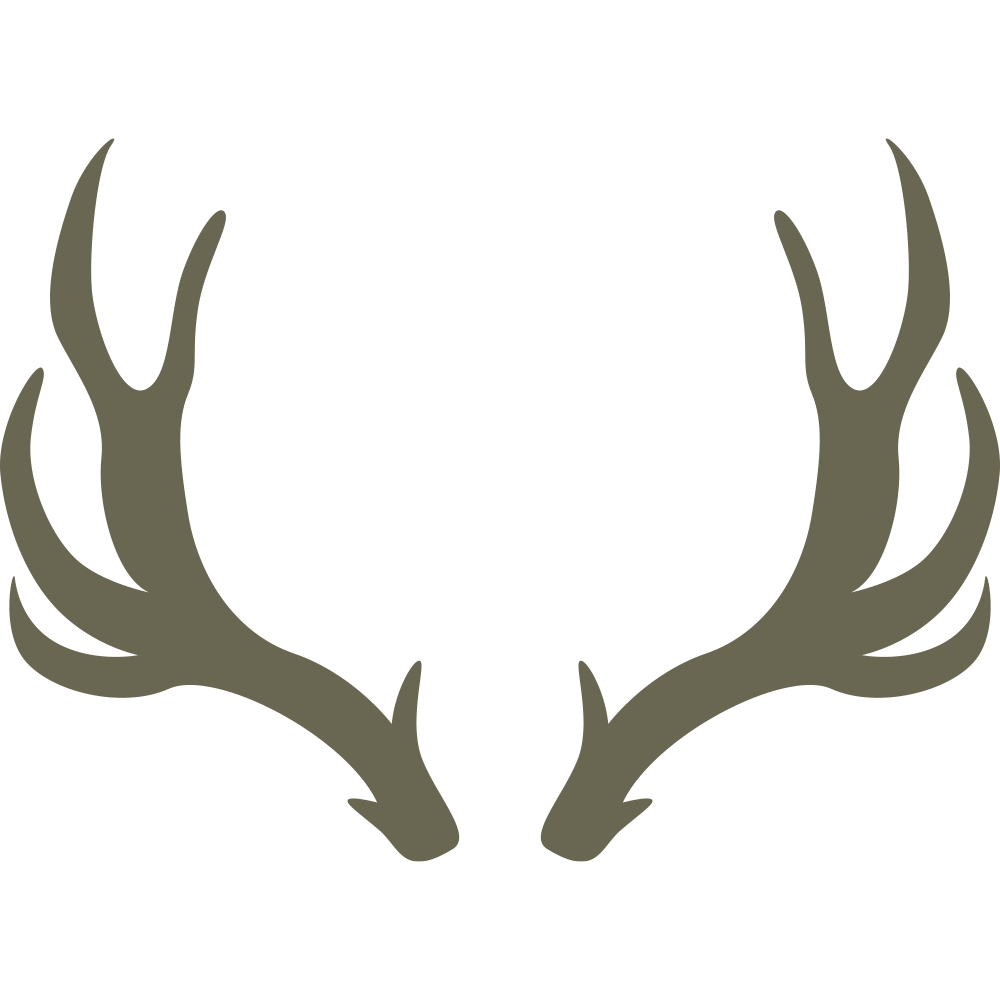 Deer Antlers Delrin Leather Stamp - All Good Leather Co.