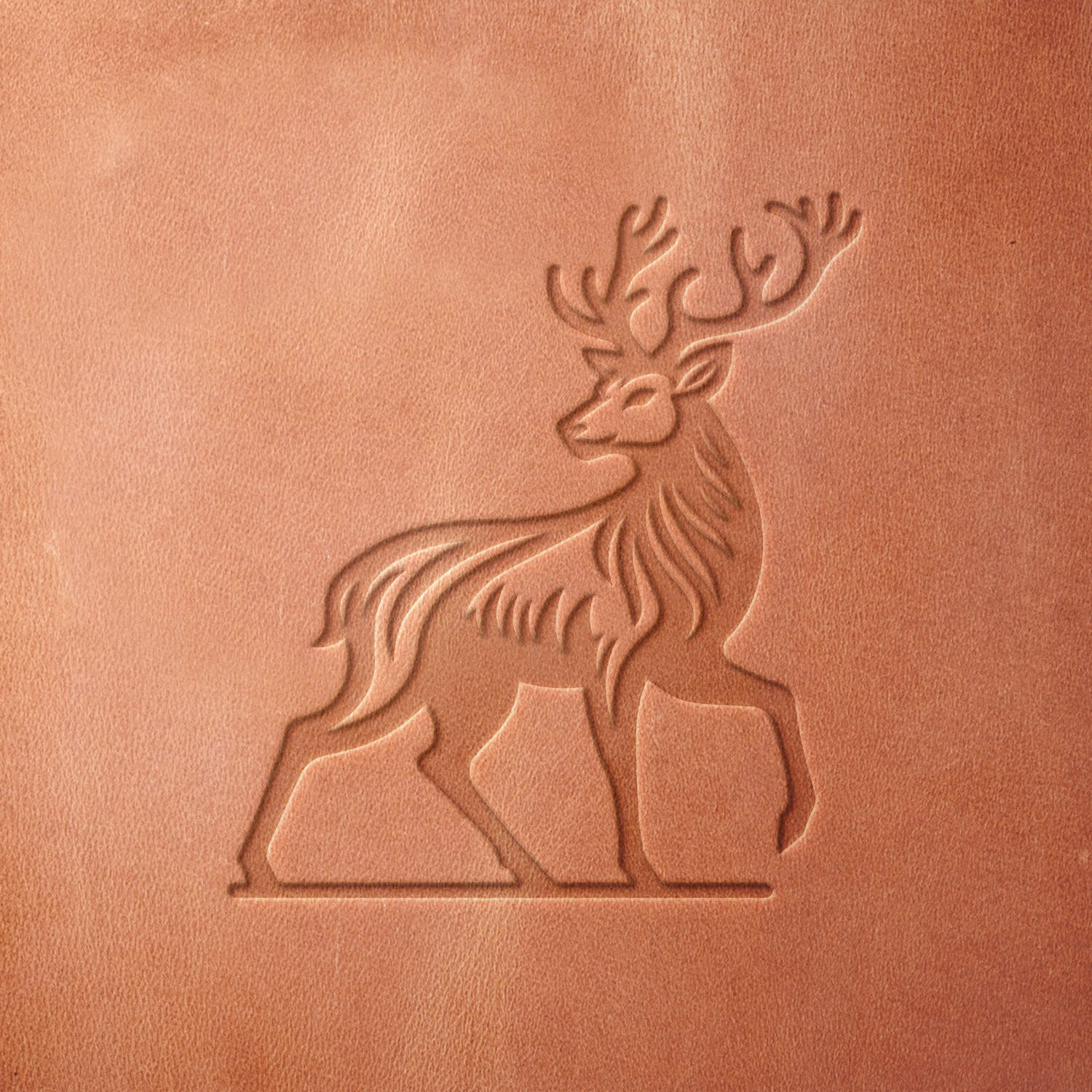 Deer Delrin Leather Stamp - All Good Leather Co.