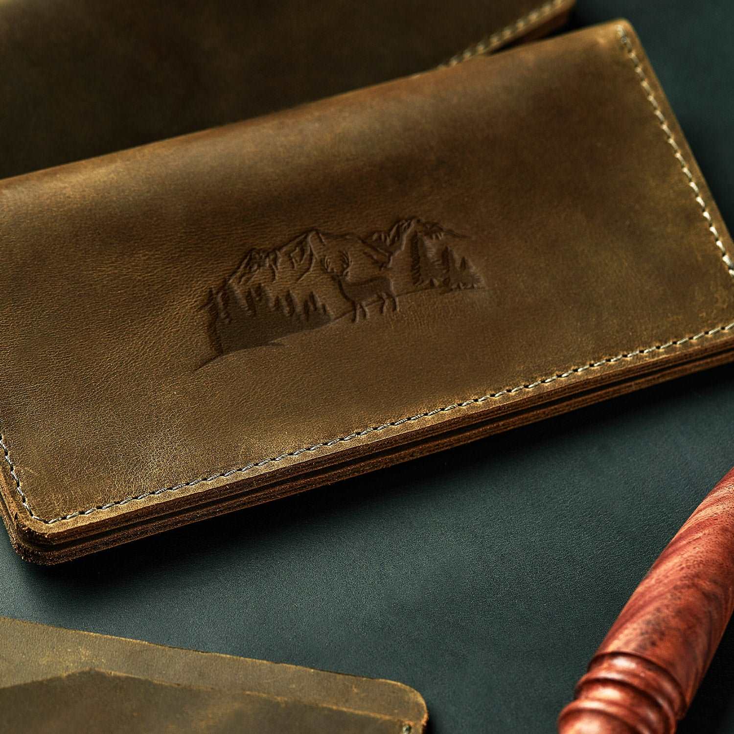 Deer in Forest Delrin Leather Stamp - All Good Leather Co.