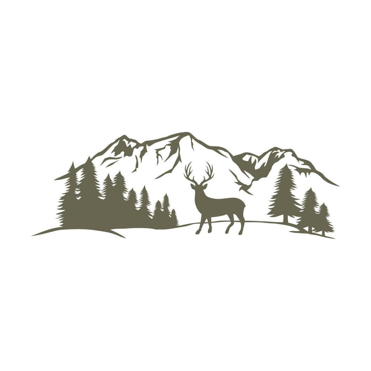 Deer in Forest Delrin Leather Stamp - All Good Leather Co.