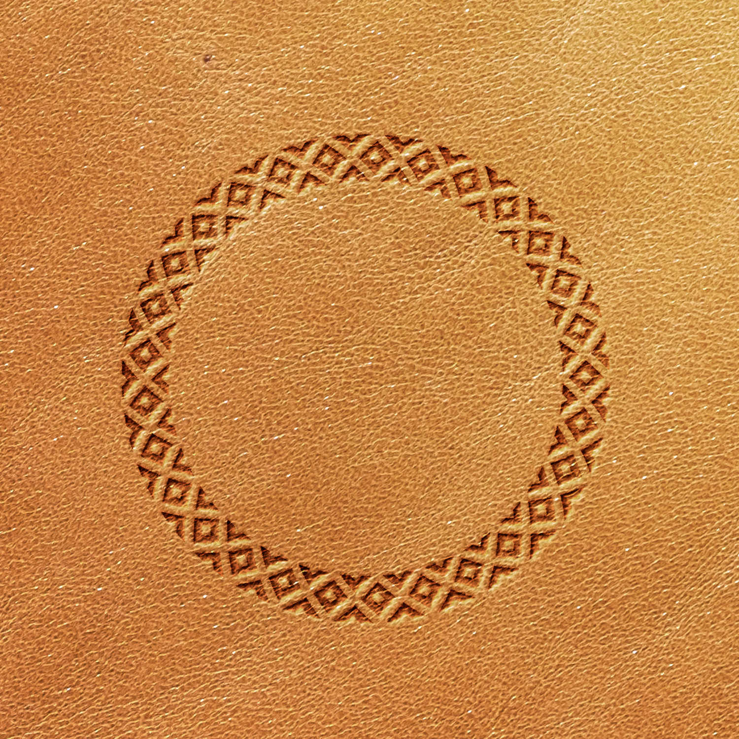 Diamond Circle Delrin Leather Stamp - All Good Leather Co.