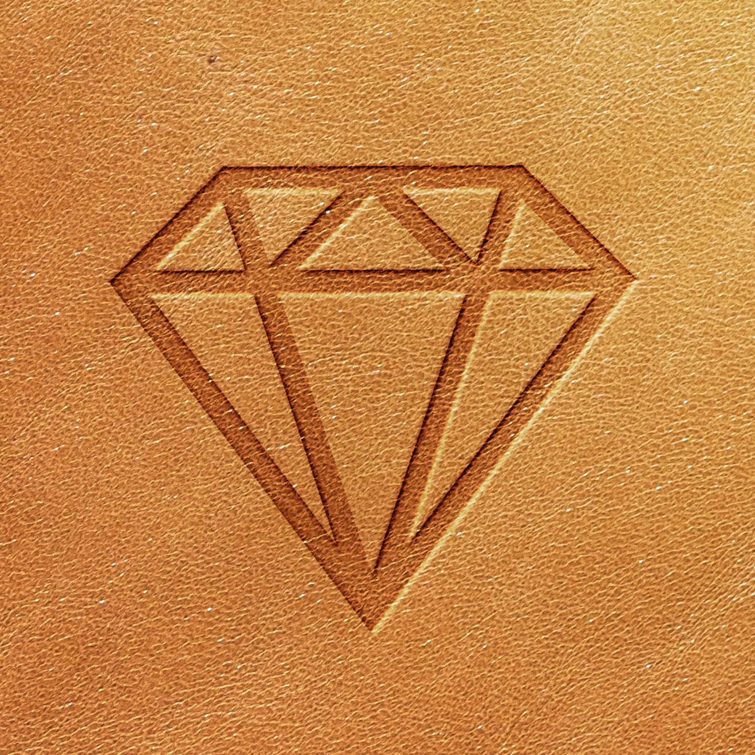 Diamond Delrin Leather Stamp - All Good Leather Co.