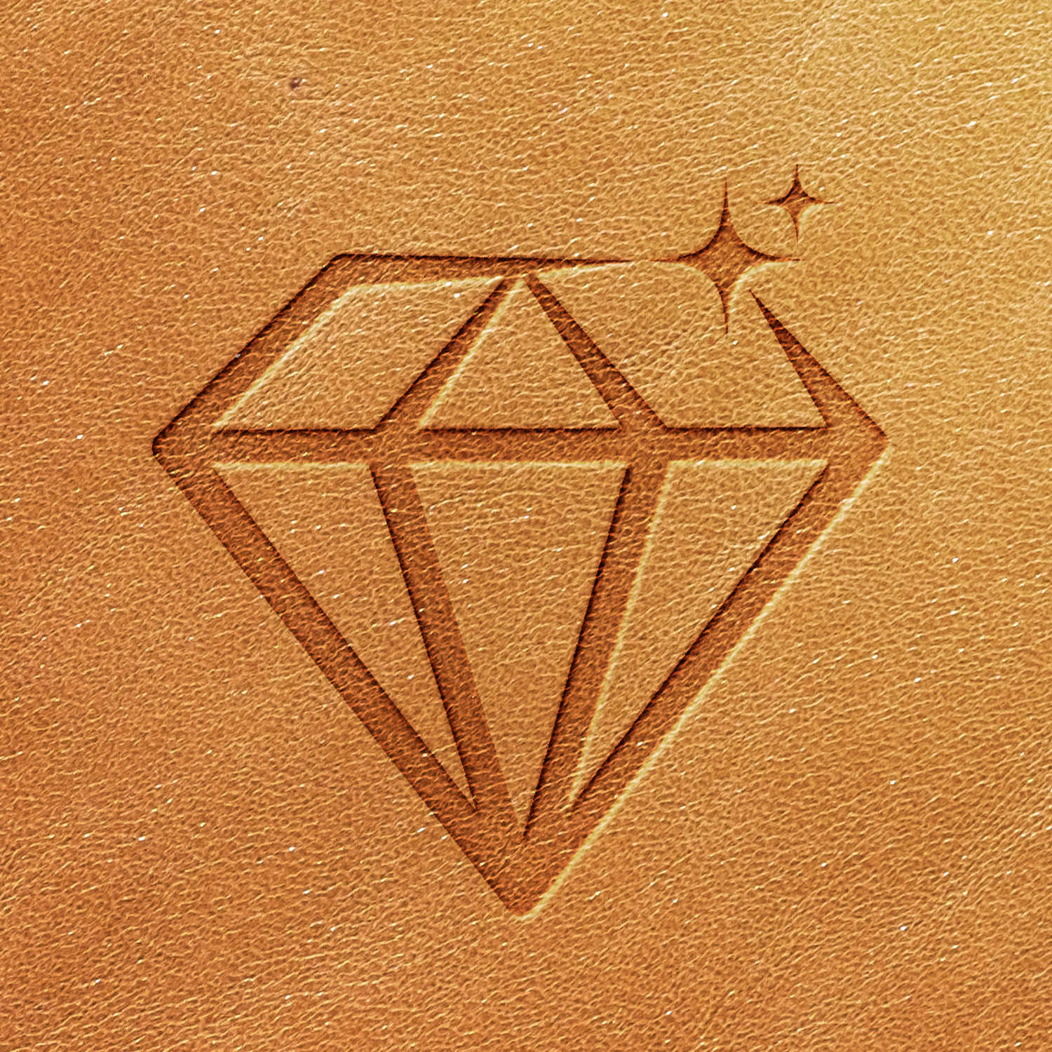 Diamond Delrin Leather Stamp - All Good Leather Co.