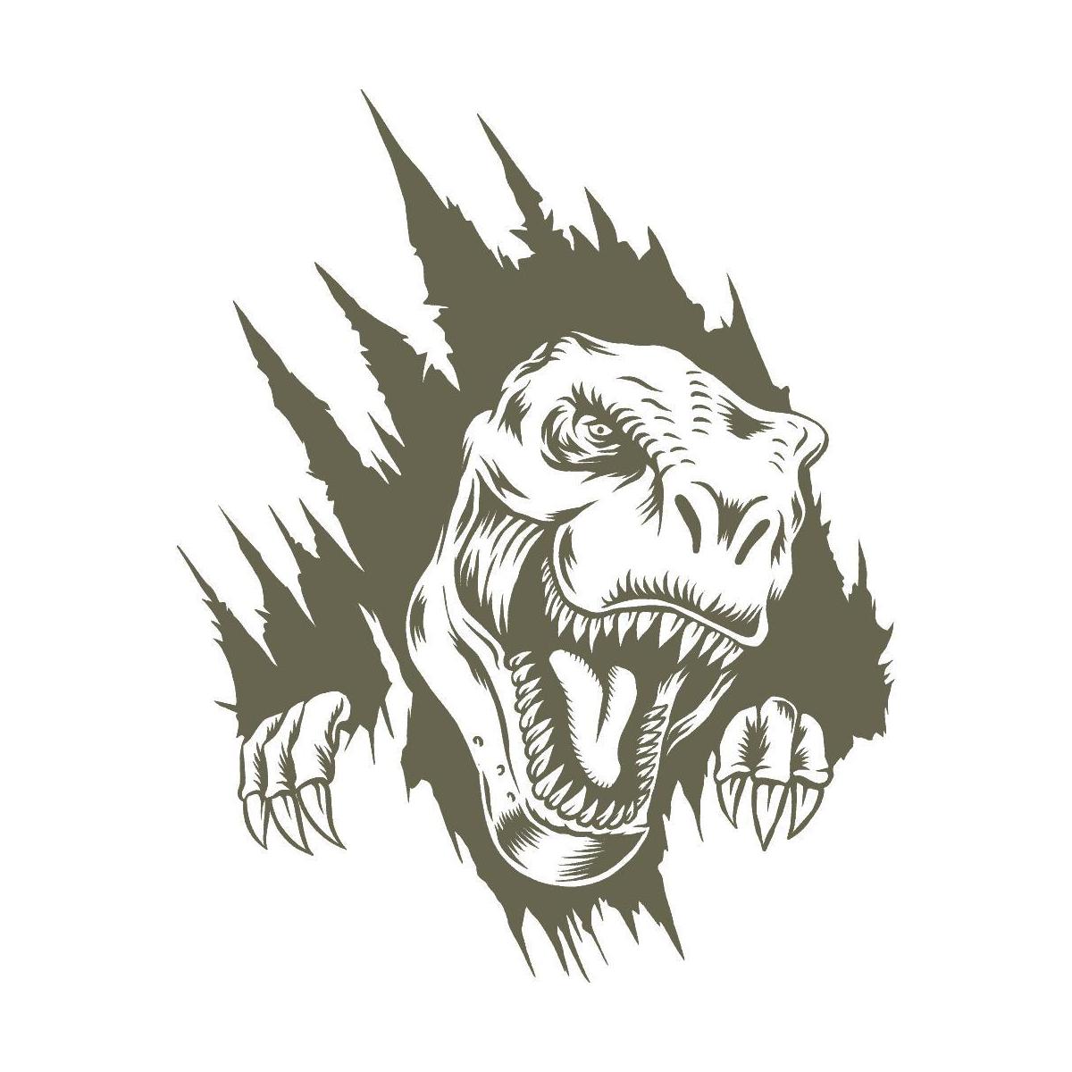 Dinosaur Delrin Leather Stamp - All Good Leather Co.