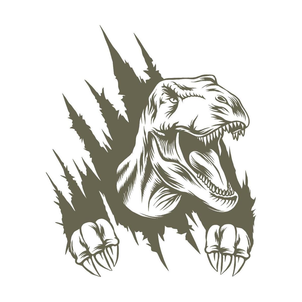 Dinosaur Delrin Leather Stamp - All Good Leather Co.