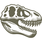 Dinosaur Skull Delrin Leather Stamp - All Good Leather Co.
