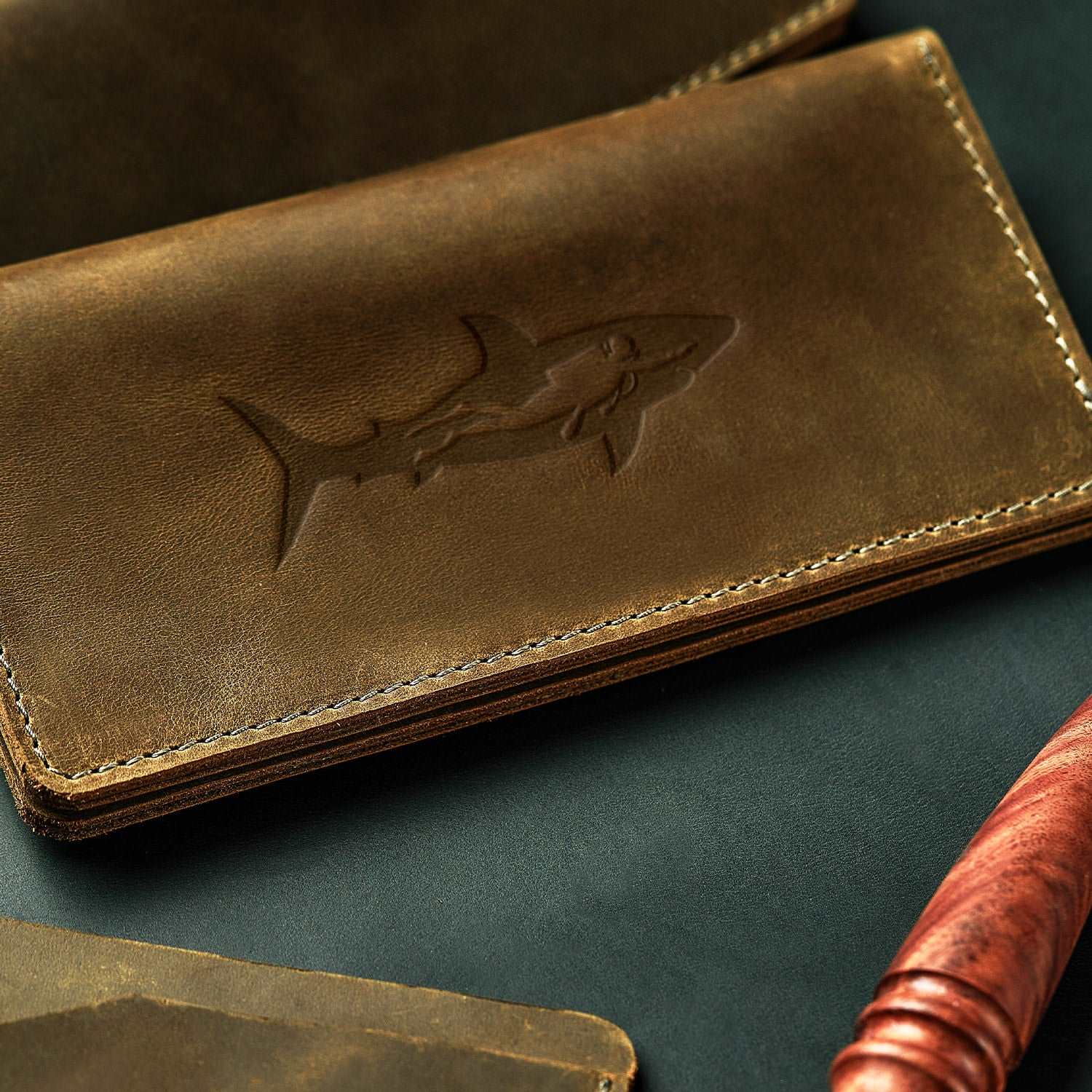 Diver Shark Delrin Leather Stamp - All Good Leather Co.