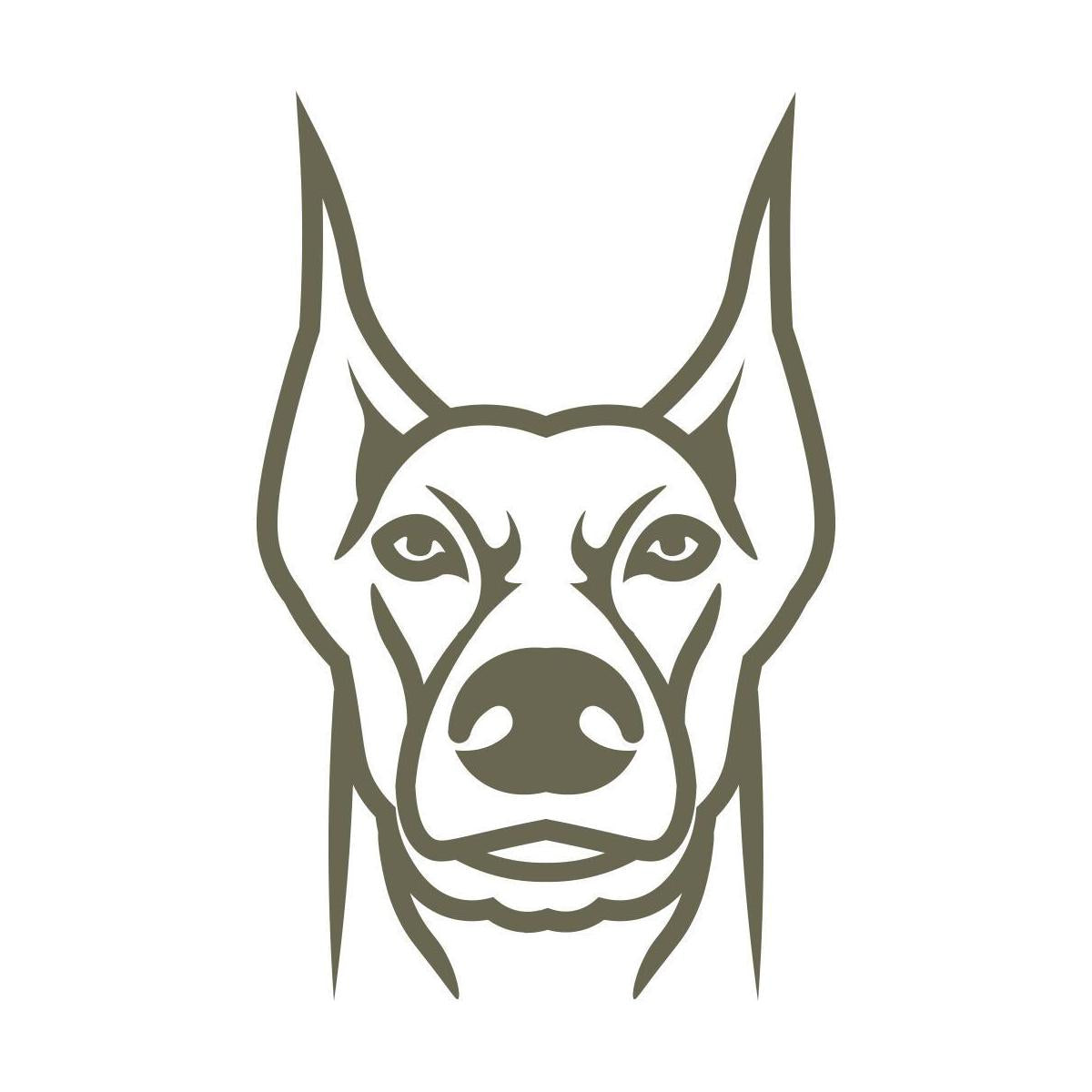 Doberman Pinscher Dog Delrin Leather Stamp - All Good Leather Co.