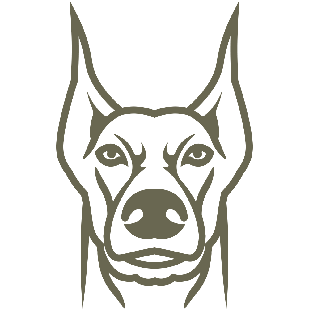 Doberman Pinscher Dog Delrin Leather Stamp - All Good Leather Co.