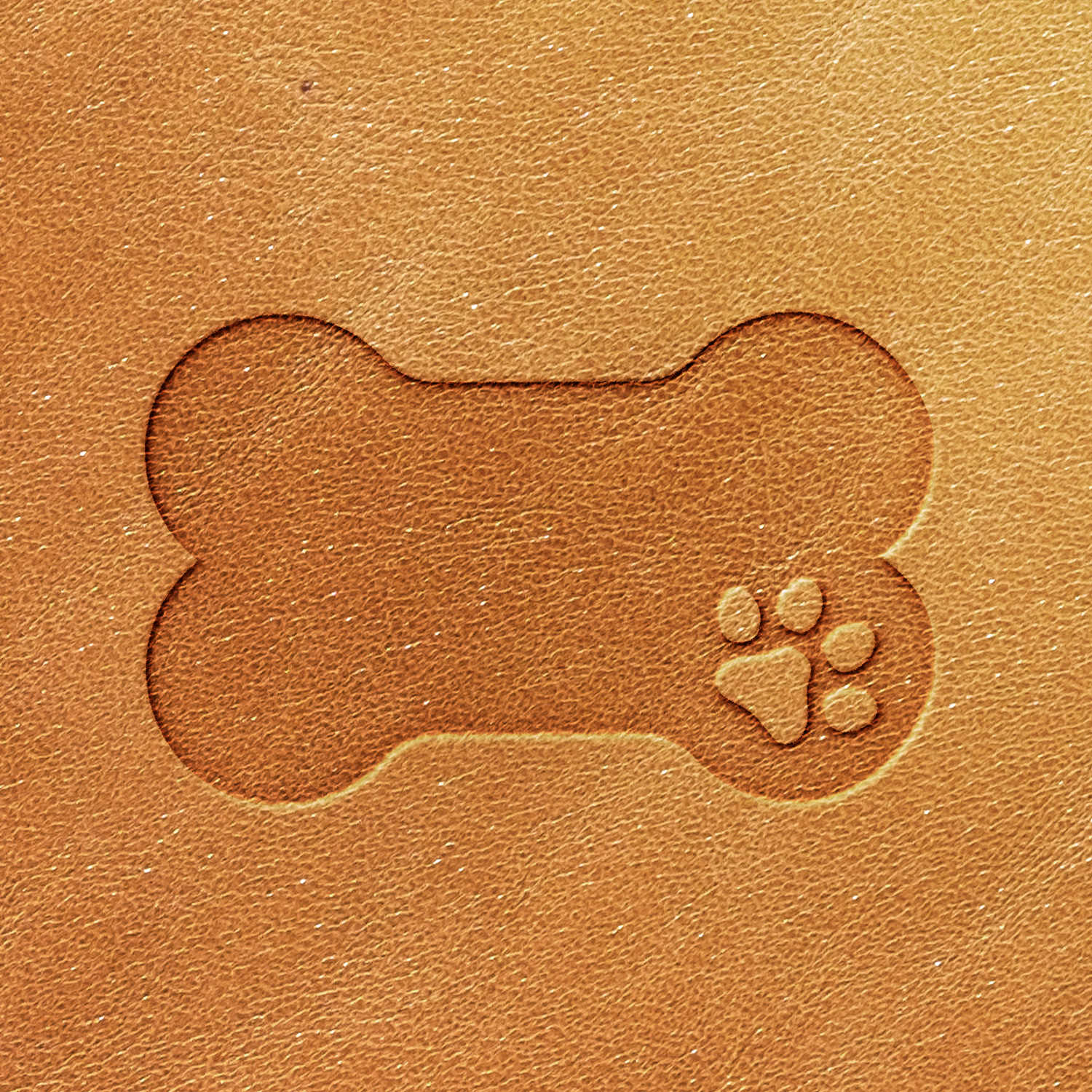 Dog Bone Delrin Leather Stamp - All Good Leather Co.