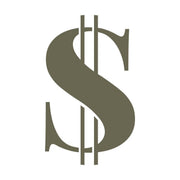 Dollar Sign $ Delrin Leather Stamp - All Good Leather Co.