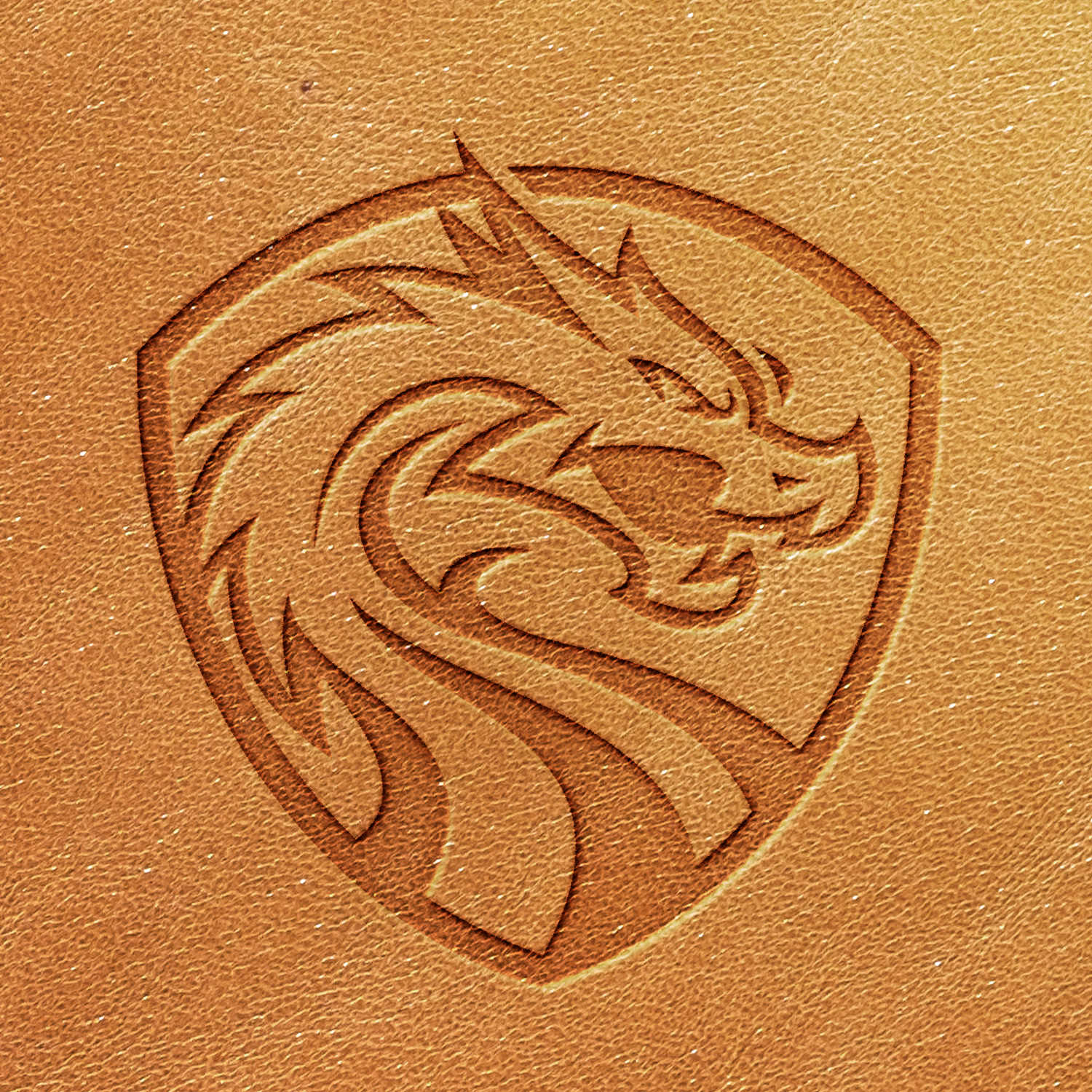 Dragon Delrin Leather Stamp - All Good Leather Co.