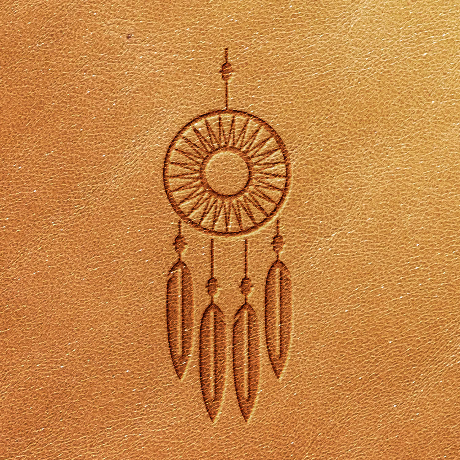 Dreamcatcher Delrin Leather Stamp - All Good Leather Co.