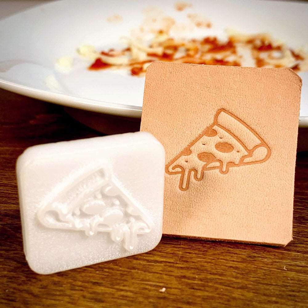 Drippy Pizza Delrin Leather Stamp - All Good Leather Co.