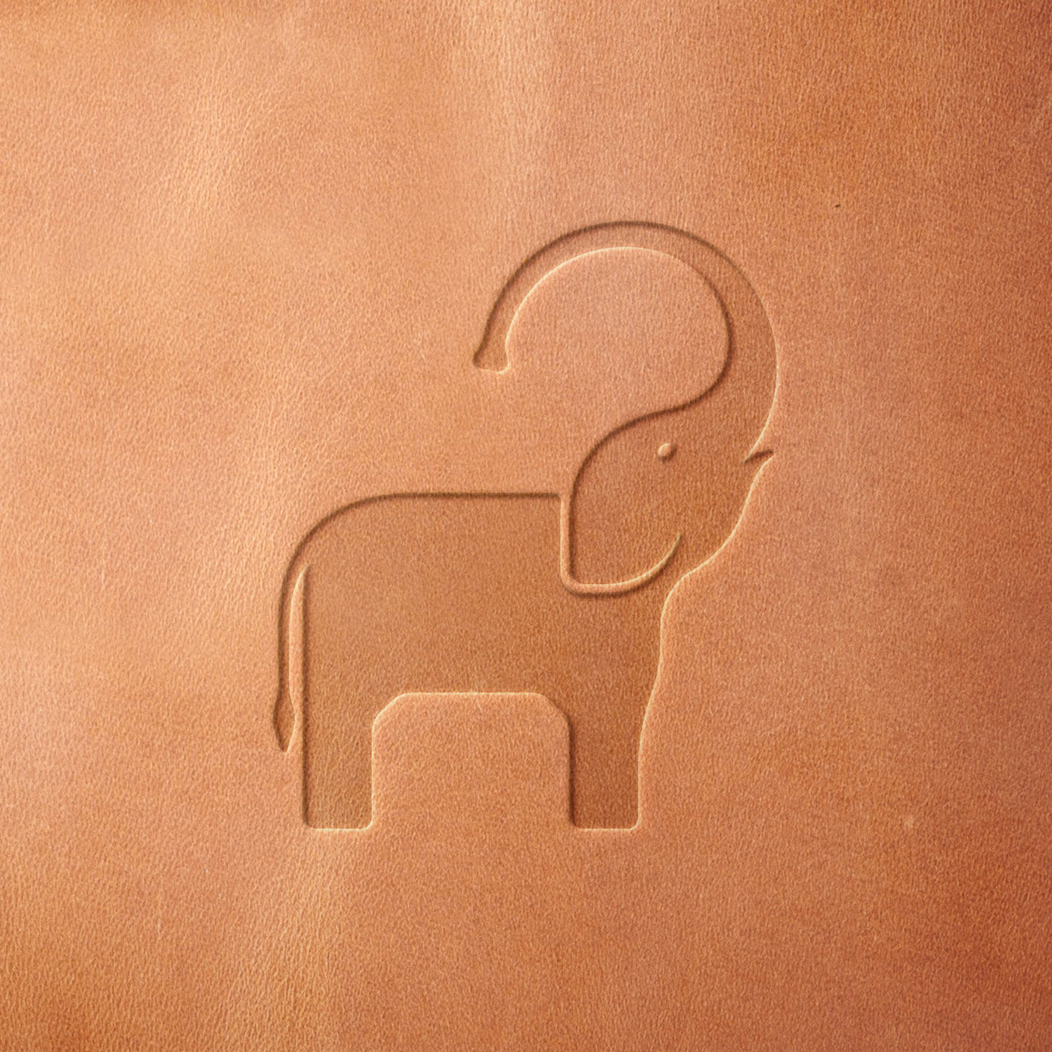 Elephant Delrin Leather Stamp - All Good Leather Co.