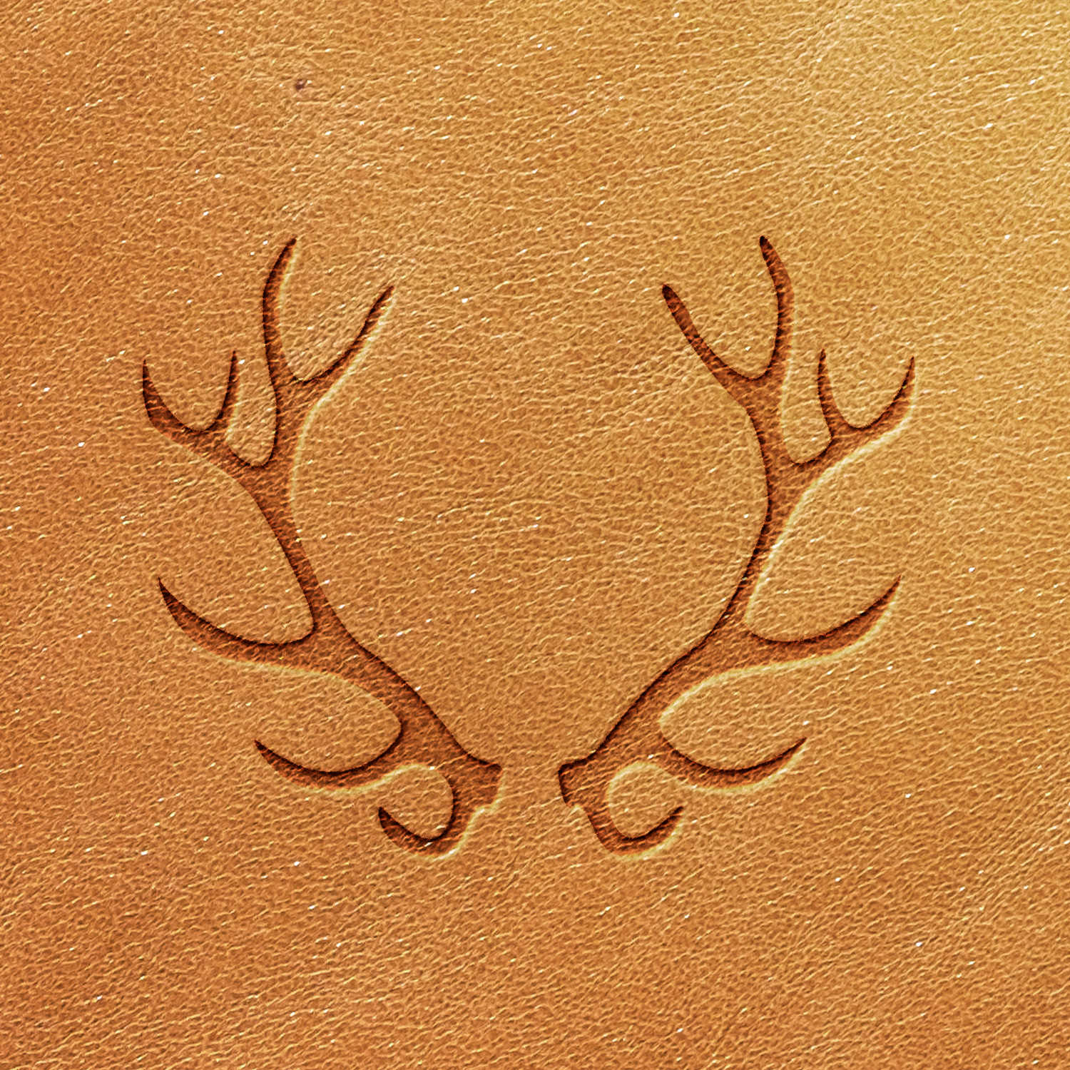 Elk Antlers Delrin Leather Stamp - All Good Leather Co.