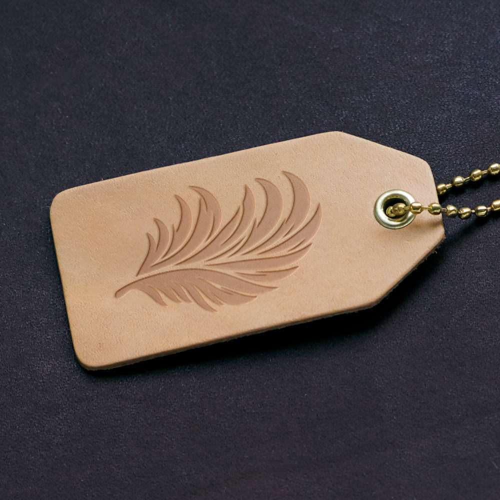 Feather Delrin Leather Stamp - All Good Leather Co.