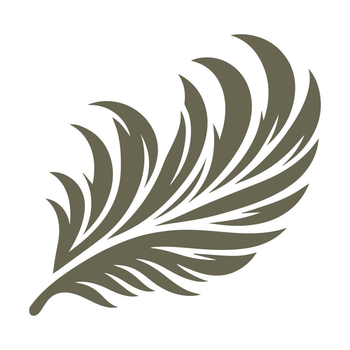 Feather Delrin Leather Stamp - All Good Leather Co.
