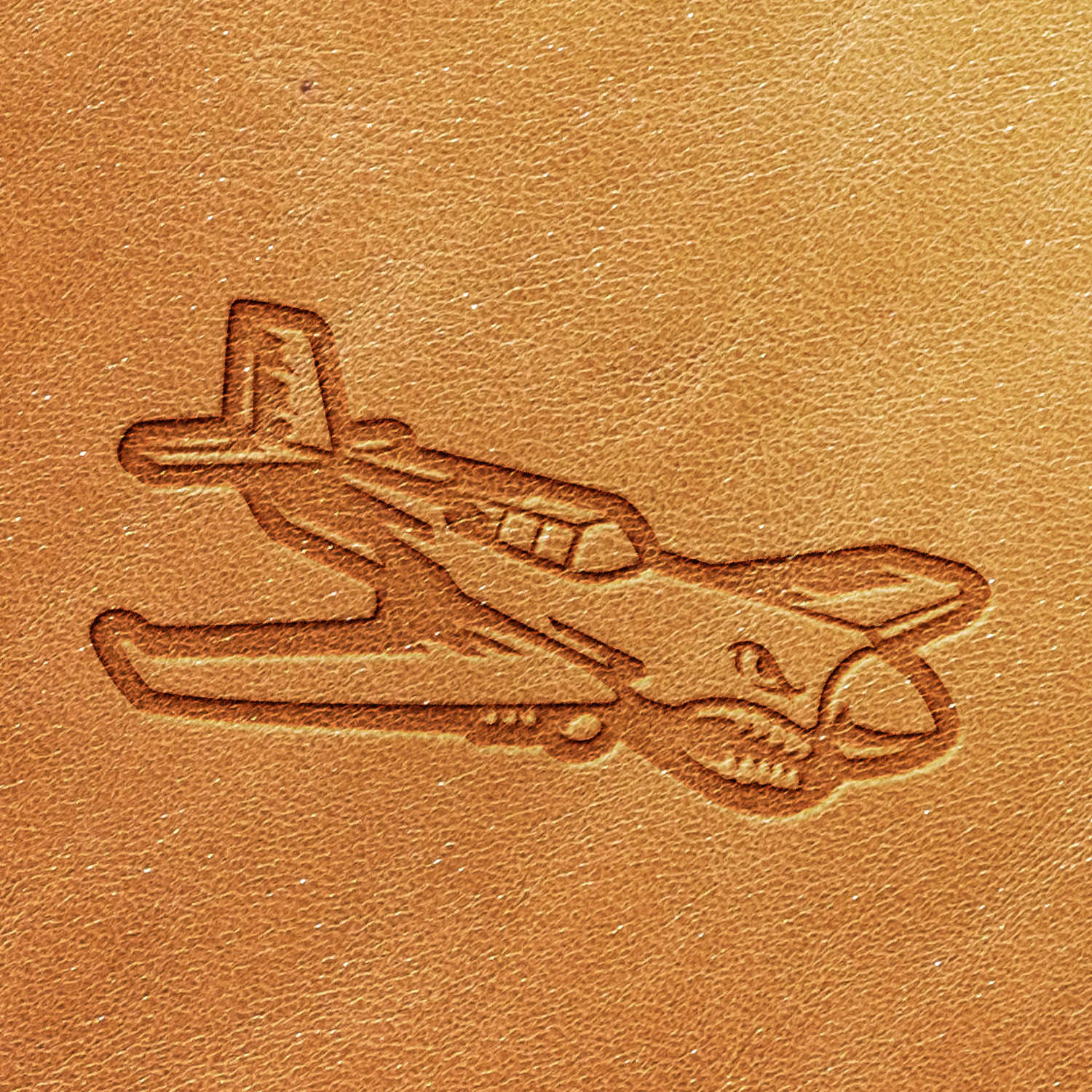 Fighter Plane Delrin Leather Stamp - All Good Leather Co.