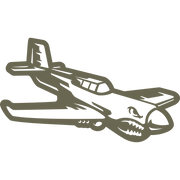 Fighter Plane Delrin Leather Stamp - All Good Leather Co.