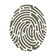 Fingerprint Delrin Leather Stamp - All Good Leather Co.