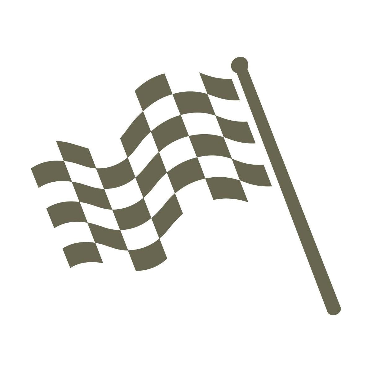 Finish Flag Delrin Leather Stamp