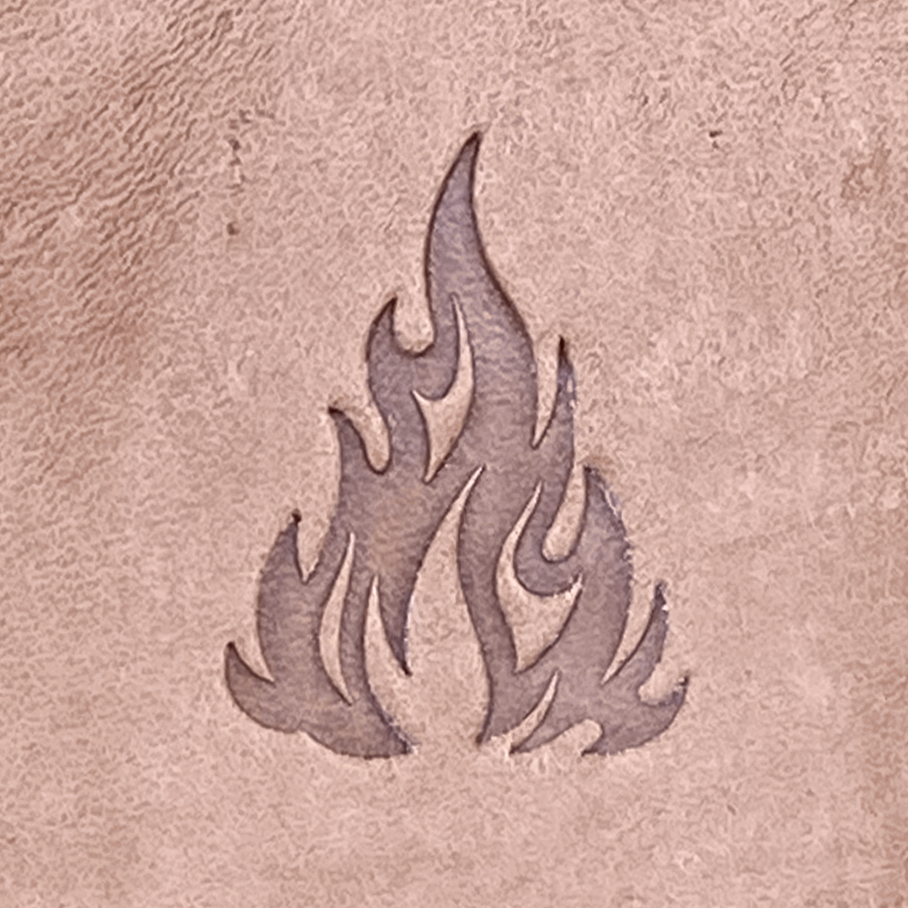 Fire Delrin Leather Stamp - All Good Leather Co.