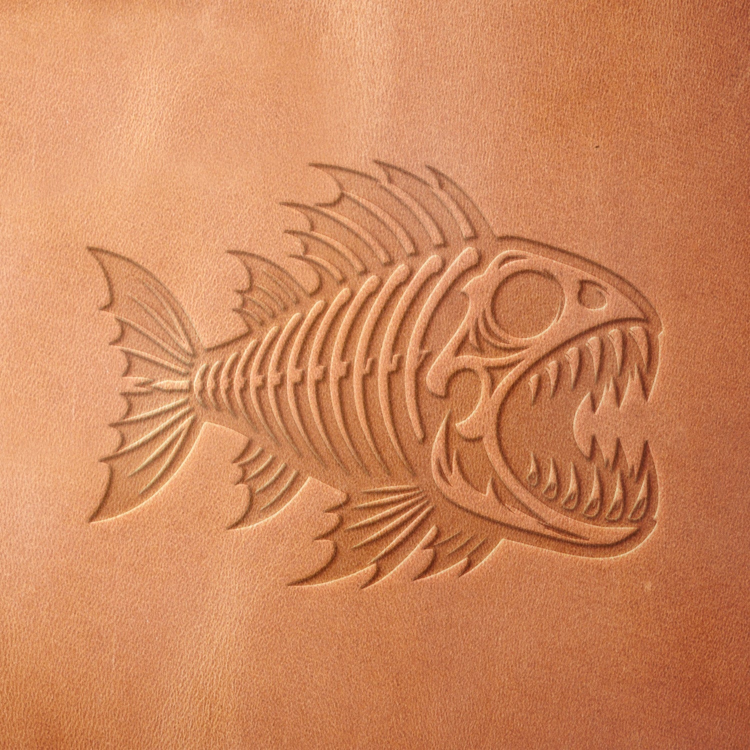 Fish Bones Delrin Leather Stamp - All Good Leather Co.