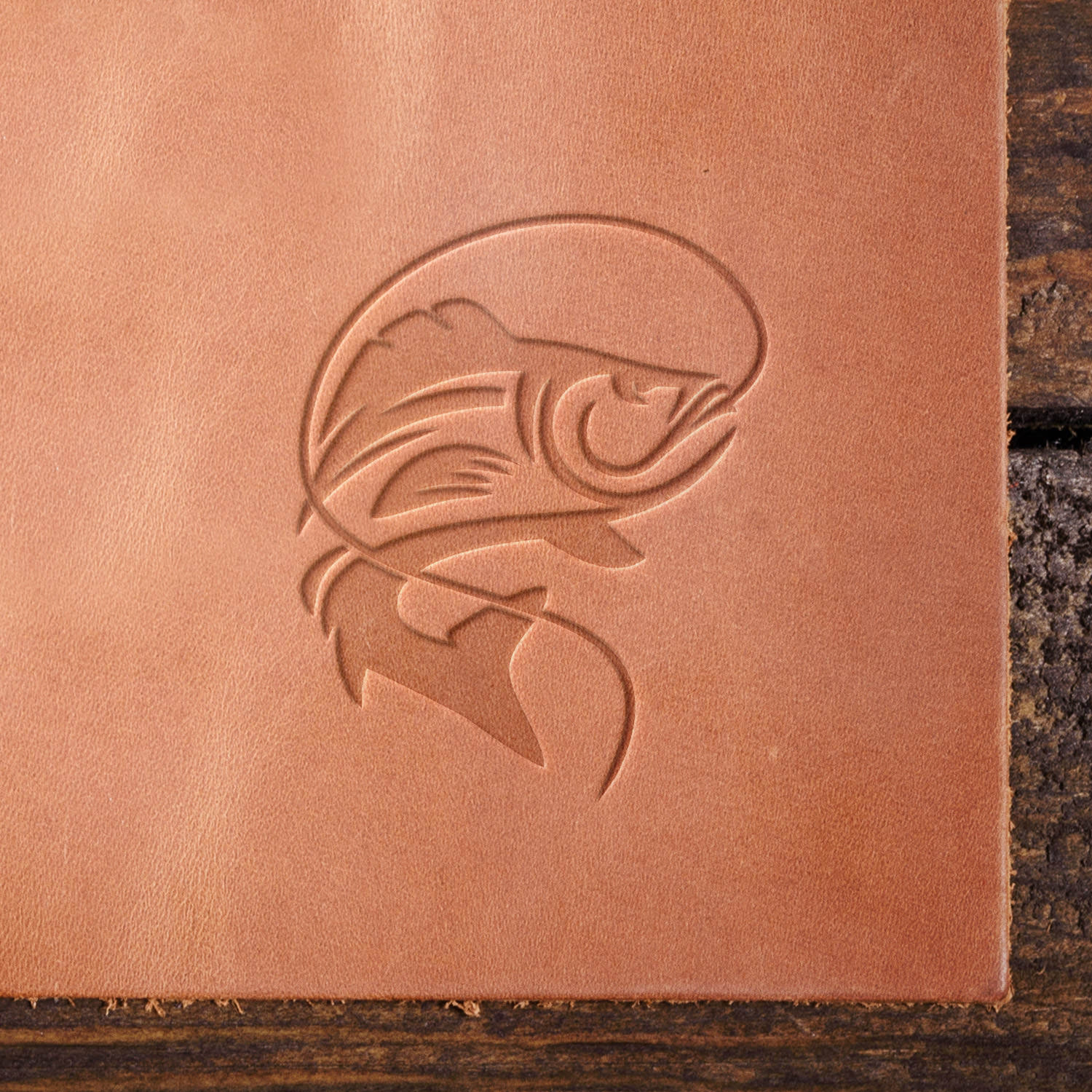 Fish Delrin Leather Stamp - All Good Leather Co.