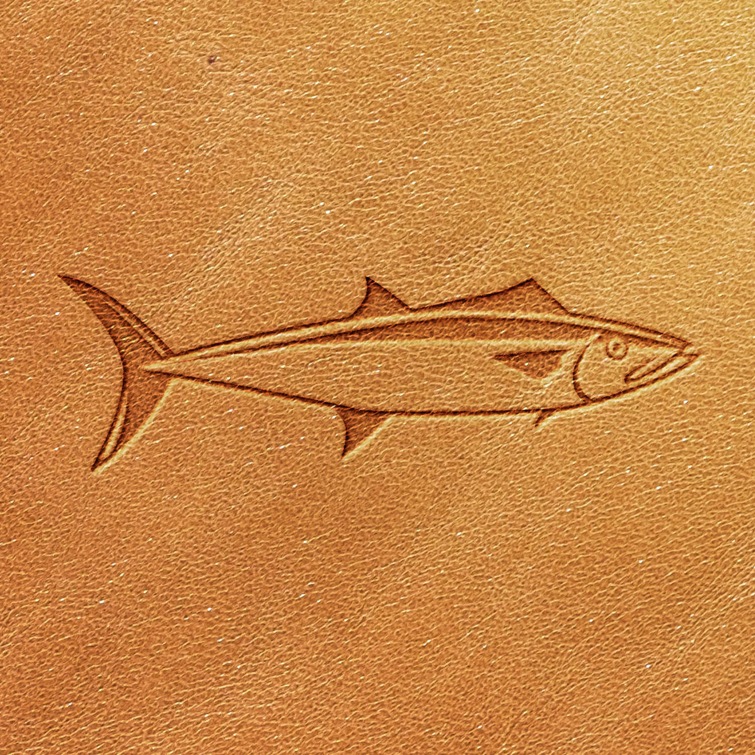 Fish Delrin Leather Stamp - All Good Leather Co.