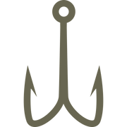 Fish Hook Delrin Leather Stamp - All Good Leather Co.