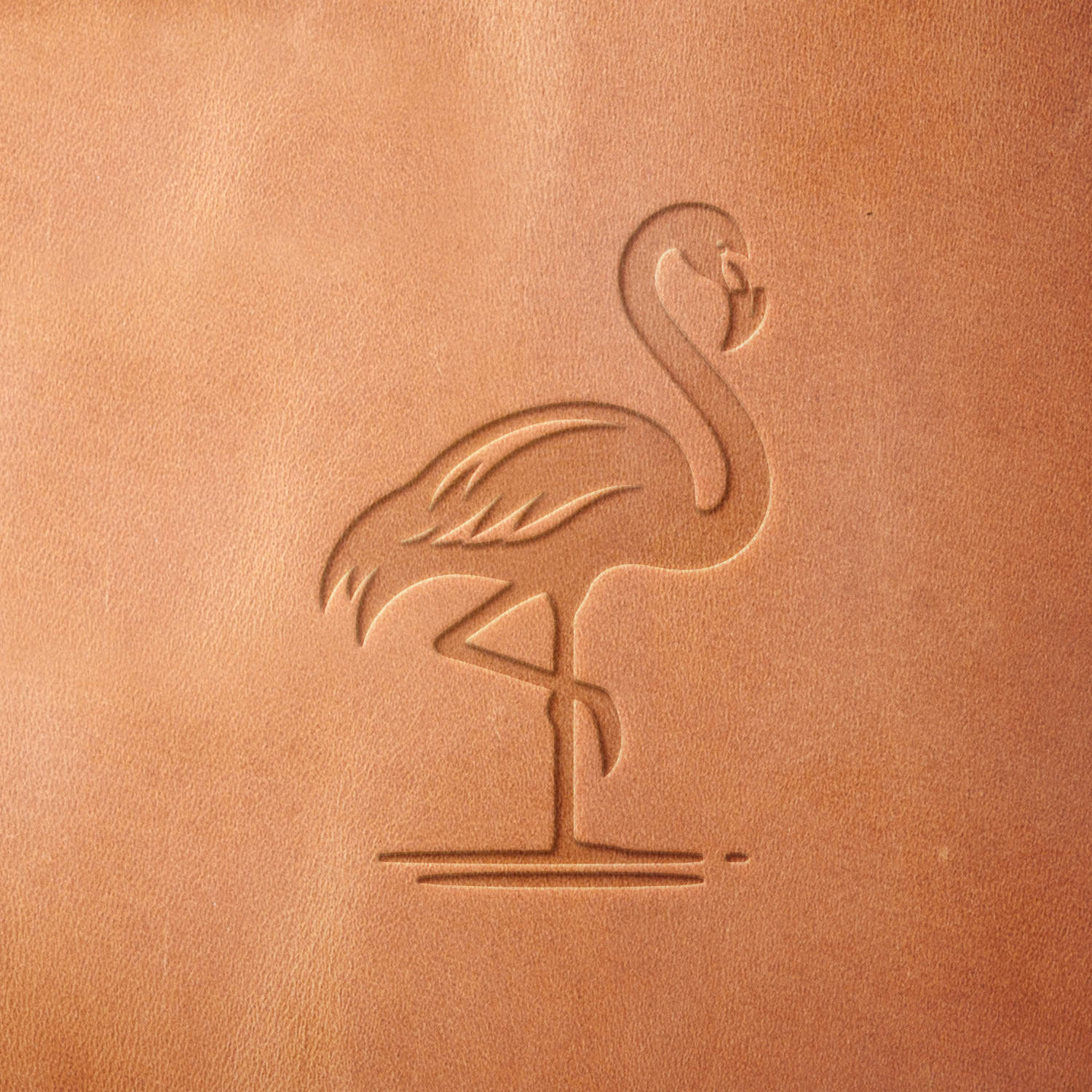 Flamingo Delrin Leather Stamp - All Good Leather Co.