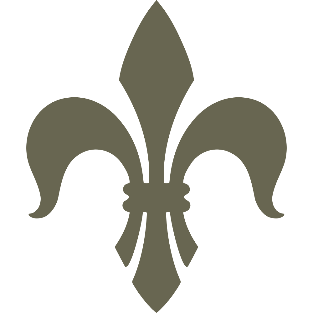 Fleur De Lis Delrin Leather Stamp - All Good Leather Co.