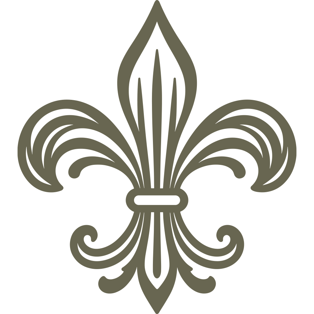 Fleur De Lis Delrin Leather Stamp - All Good Leather Co.