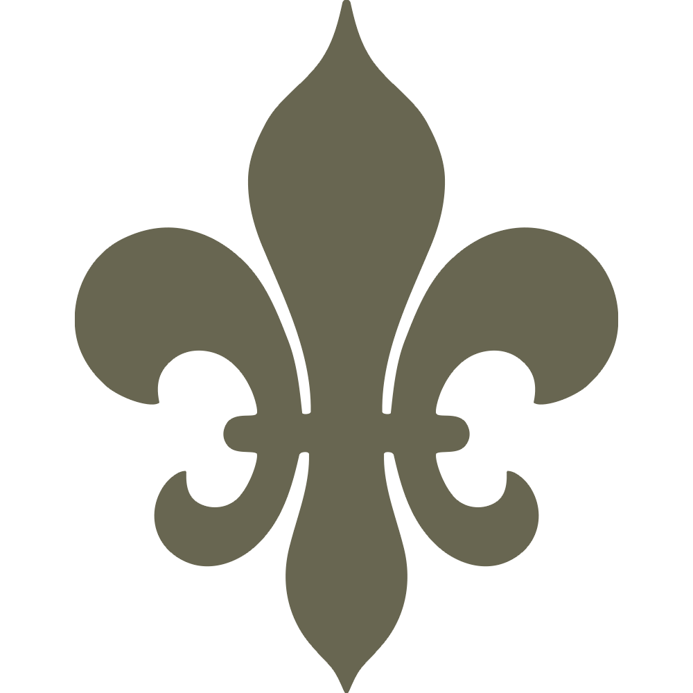 Fleur De Lis Delrin Leather Stamp - All Good Leather Co.