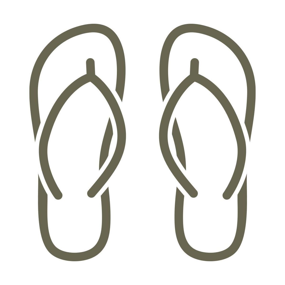 Flip Flops Delrin Leather Stamp - All Good Leather Co.