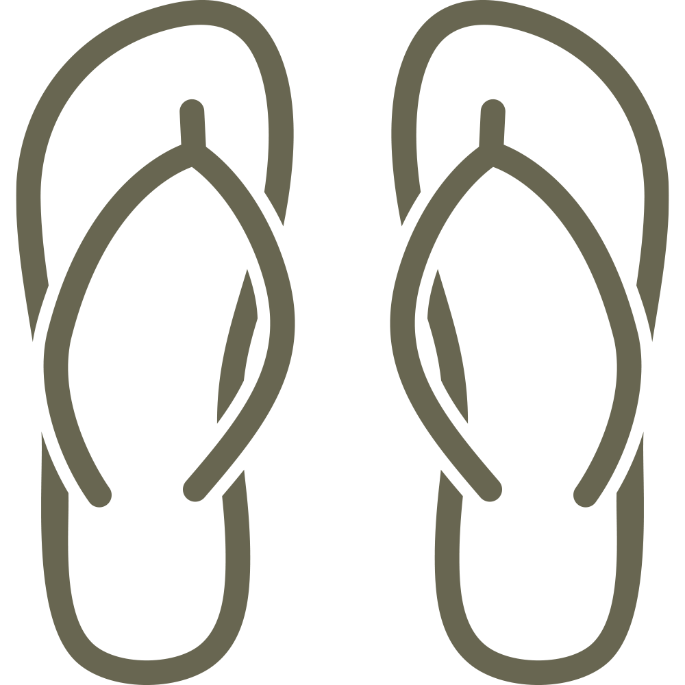 Flip Flops Delrin Leather Stamp - All Good Leather Co.