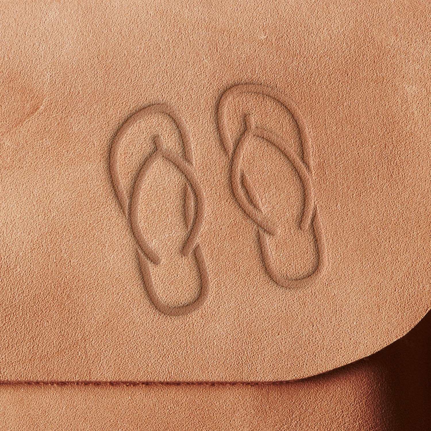 Flip Flops Delrin Leather Stamp - All Good Leather Co.