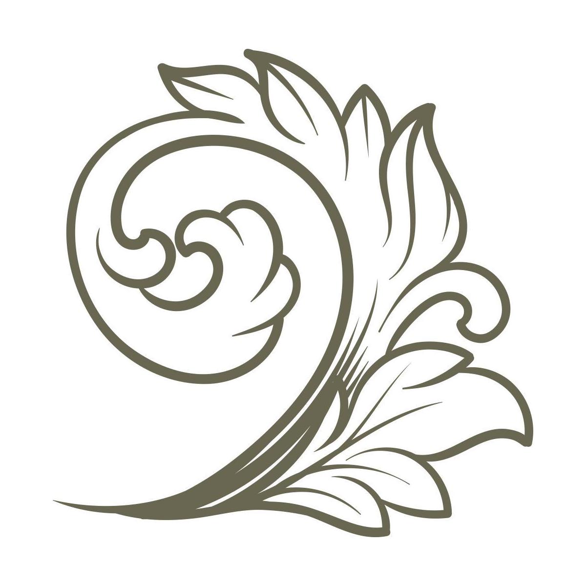 Flourish Delrin Leather Stamp - All Good Leather Co.