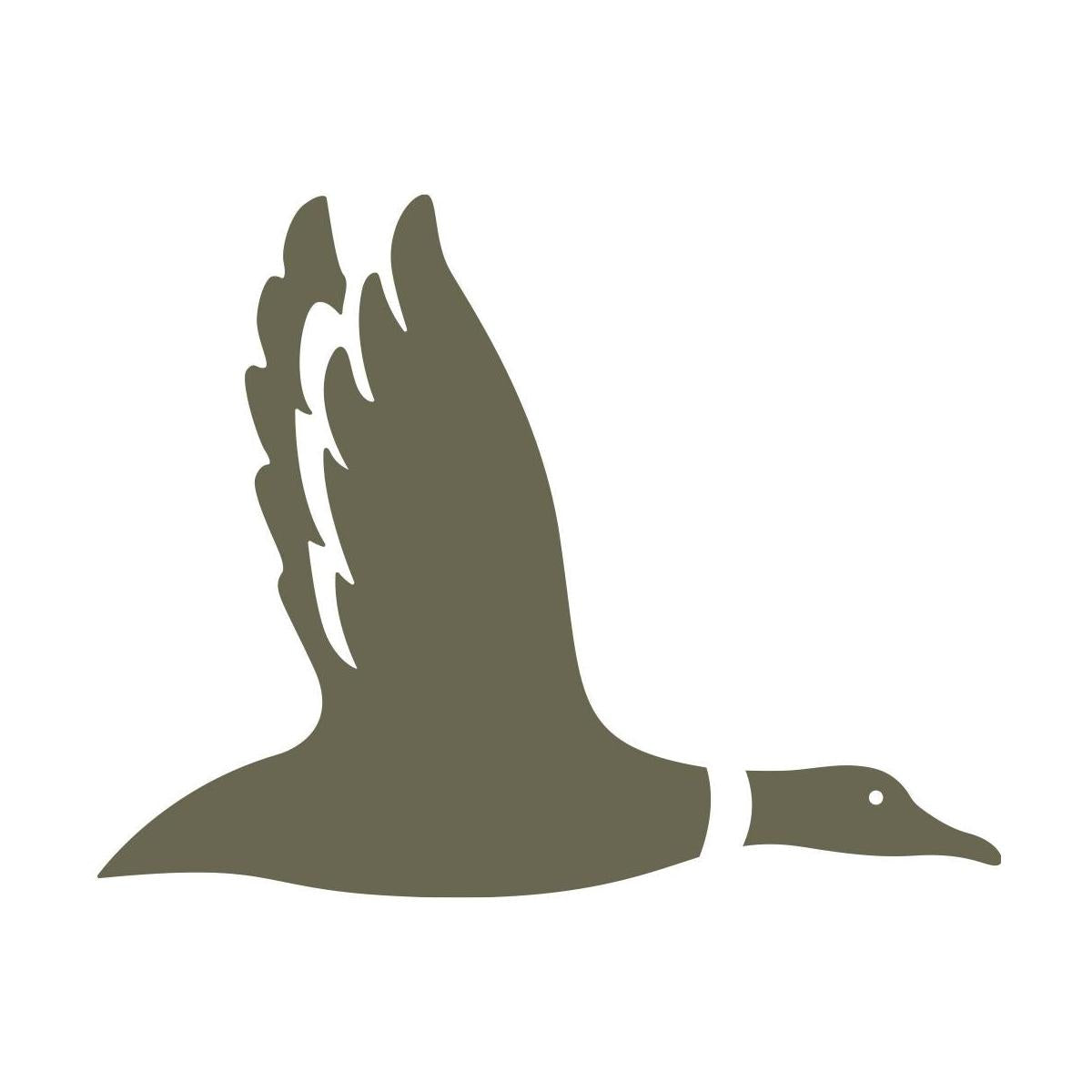 Simple yet elegant flying Canada goose design, featuring its iconic long neck, outstretched wings, and streamlined body—ideal for nature and hunting-themed leathercraft.