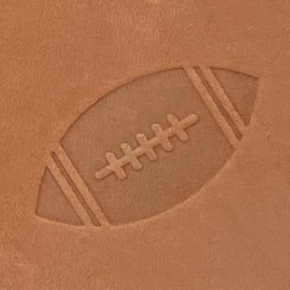 Football Delrin Leather Stamp - All Good Leather Co.