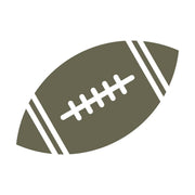 Football Delrin Leather Stamp - All Good Leather Co.