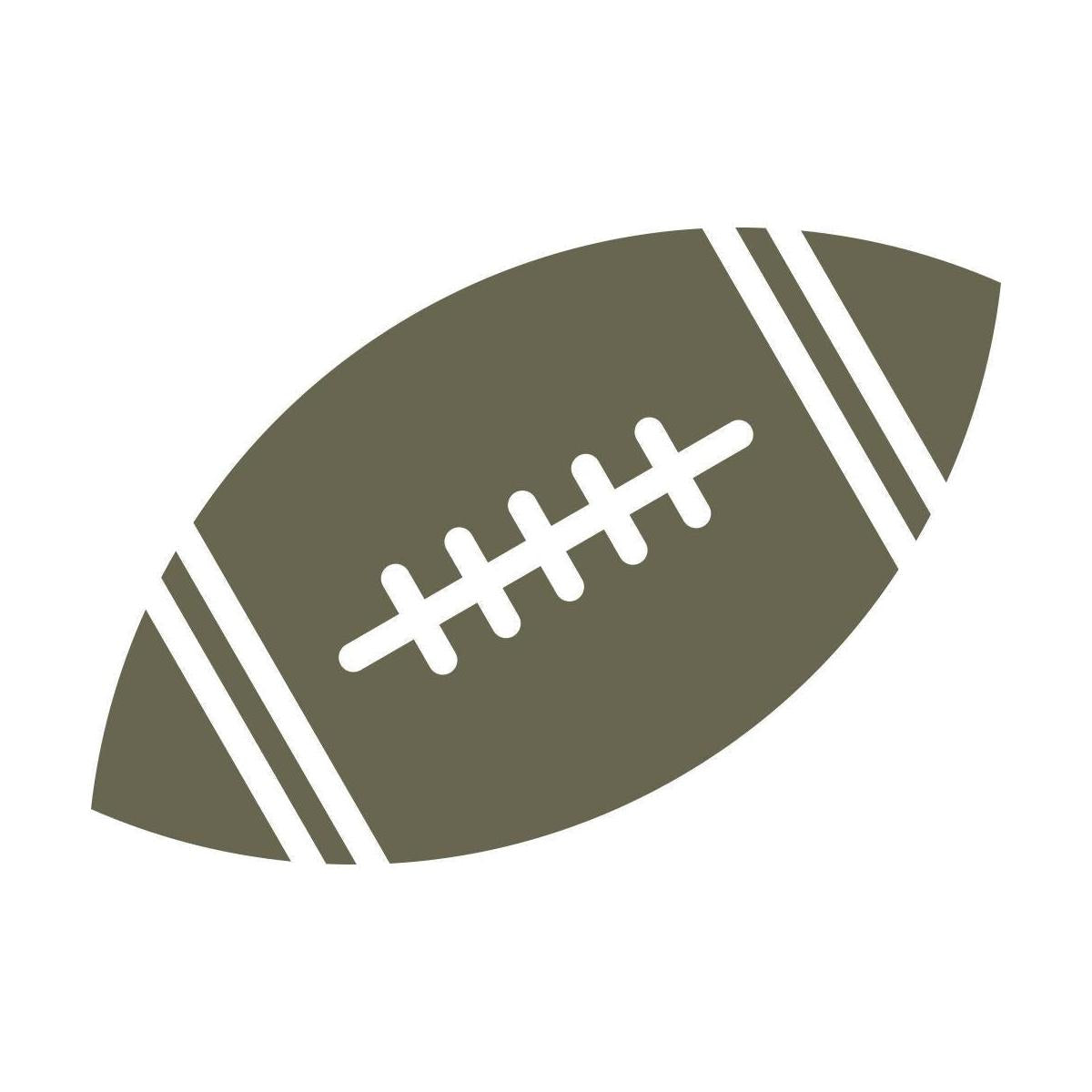 Football Delrin Leather Stamp - All Good Leather Co.