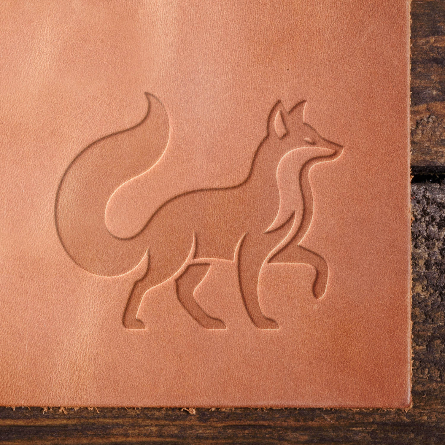 Fox Delrin Leather Stamp - All Good Leather Co.