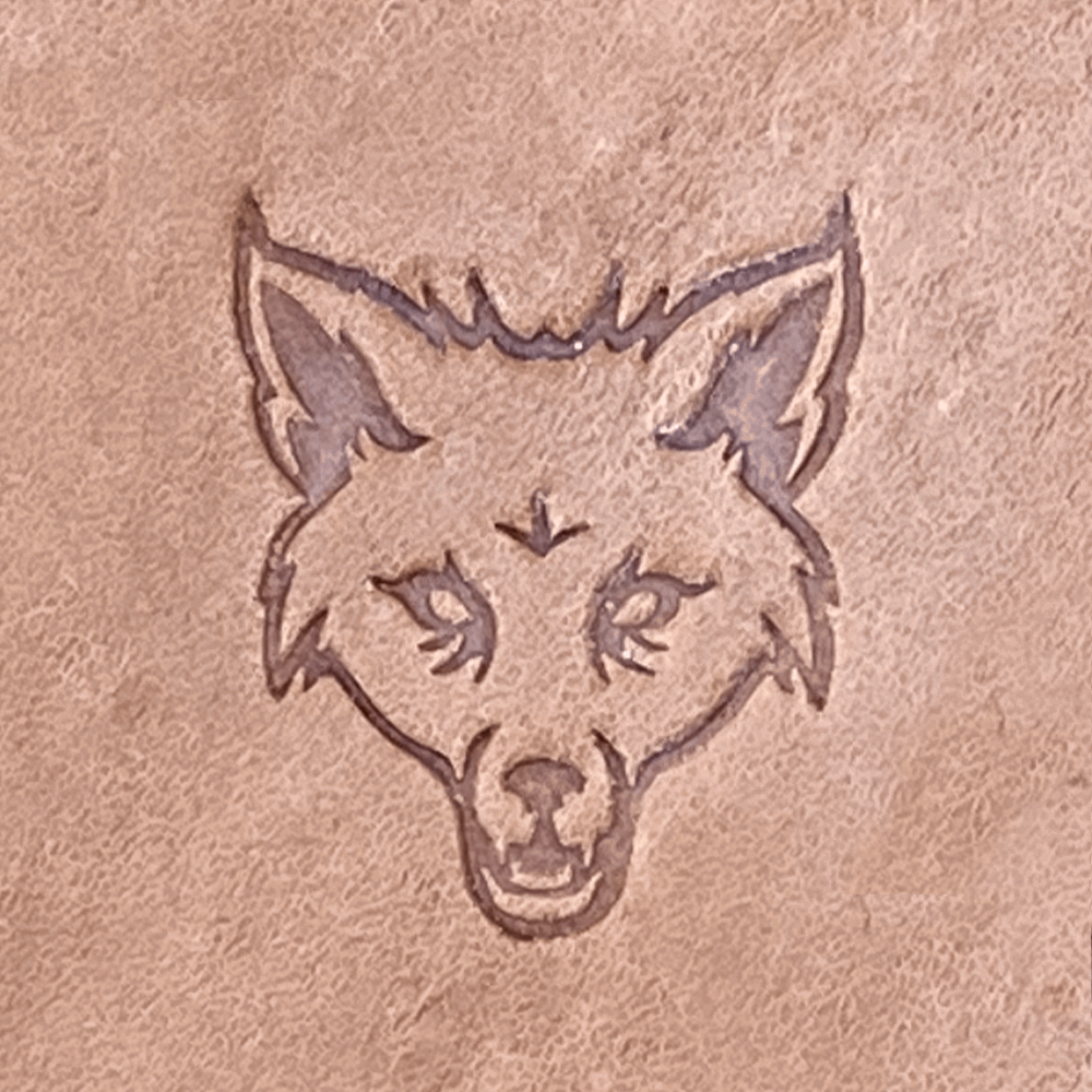 Fox Delrin Leather Stamp - All Good Leather Co.