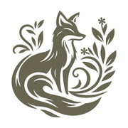 Fox with Flowers Delrin Leather Stamp - All Good Leather Co.