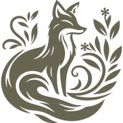 Fox with Flowers Delrin Leather Stamp - All Good Leather Co.