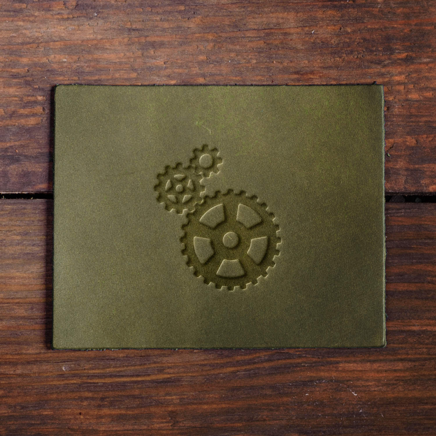 Gears Delrin Leather Stamp - All Good Leather Co.