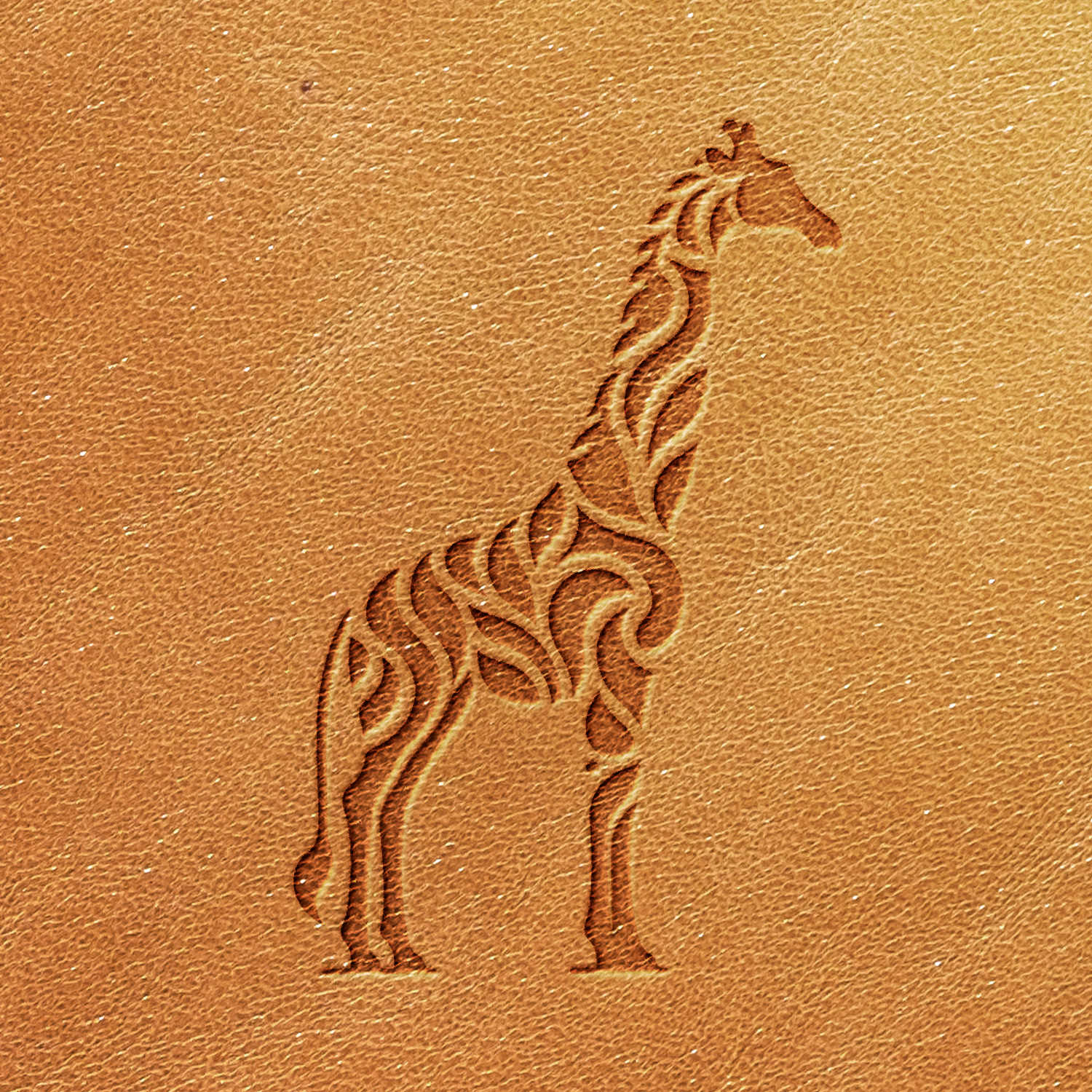 Giraffe Delrin Leather Stamp - All Good Leather Co.