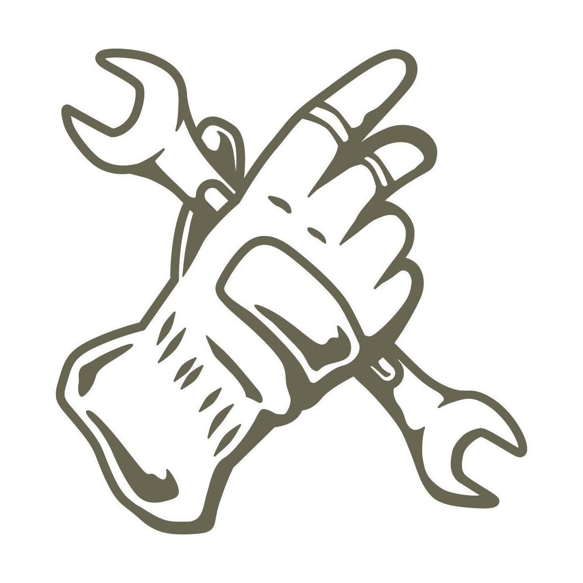 Glove and Wrench Delrin Leather Stamp - All Good Leather Co.